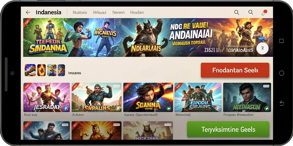 Tampilan awal yang menarik dan mudah dinavigasi.