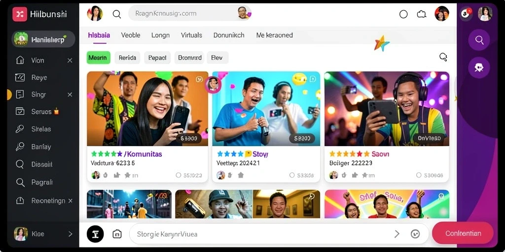 Tampilan awal yang memukau dan interaktif.