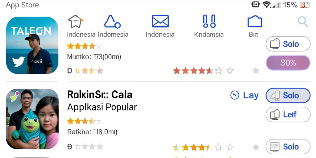 Tangkapan layar menampilkan grafik penuh warna yang menarik.