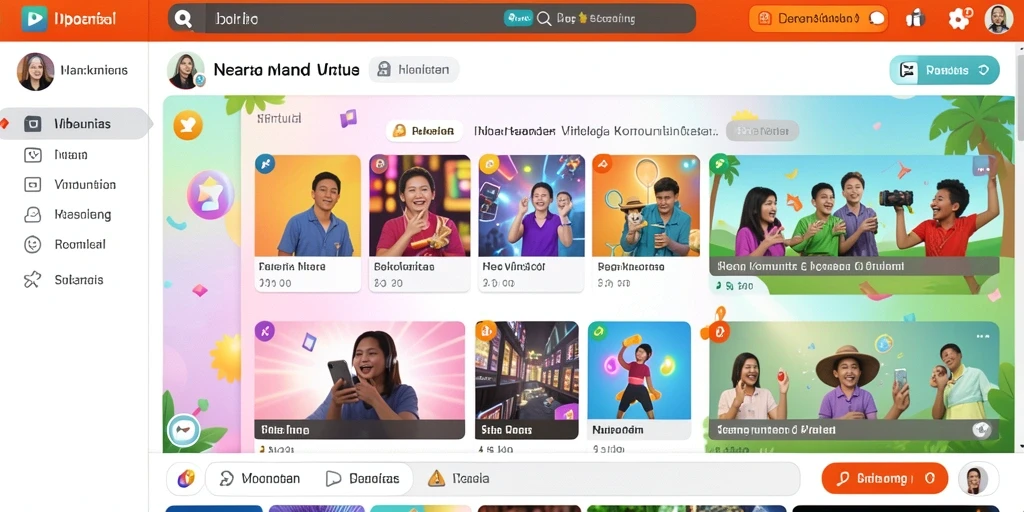 Tampilan utama permainan dengan dashboard intuitif.