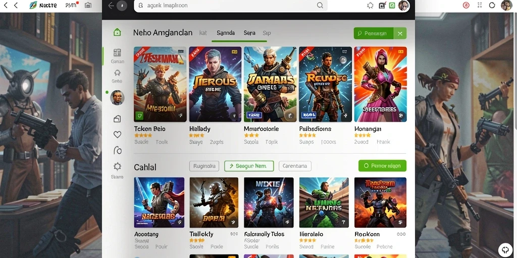Screenshot menampilkan karakter utama dalam petualangan.