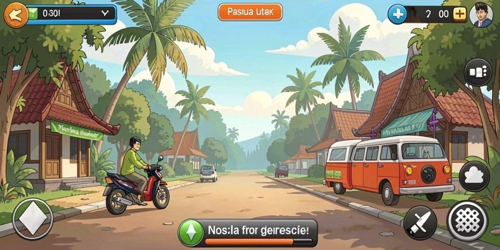 Tangkapan layar menunjukkan pengalaman bermain yang menarik.